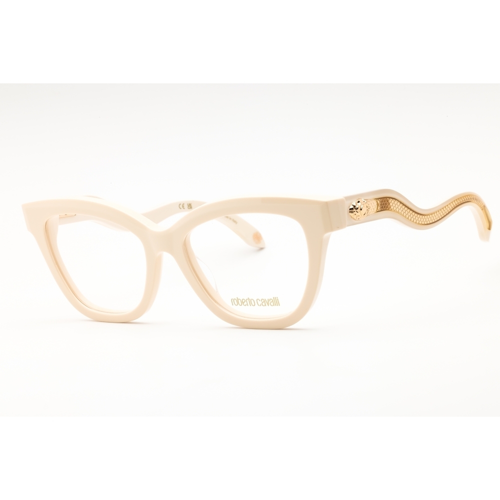 Roberto Cavalli VRC072 Eyeglasses Beige Acetate Cat-Eye